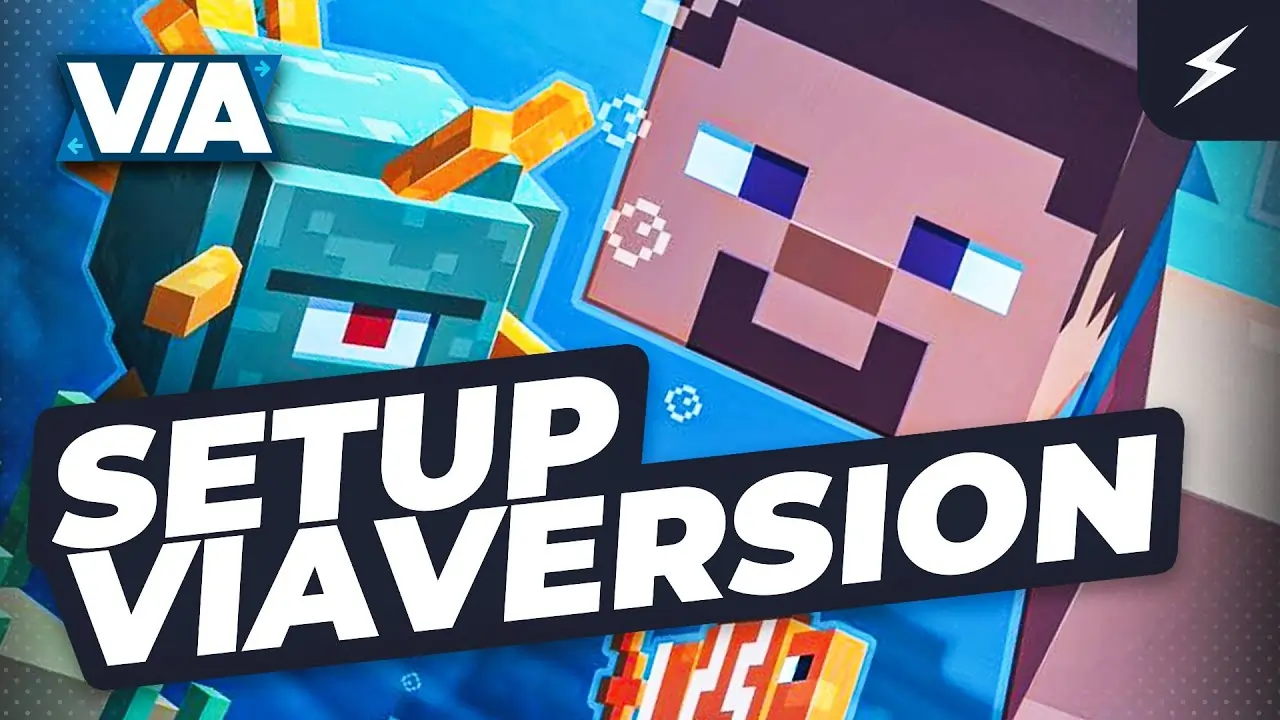 Illustration montrant des versions Minecraft multiples se connectant à un serveur