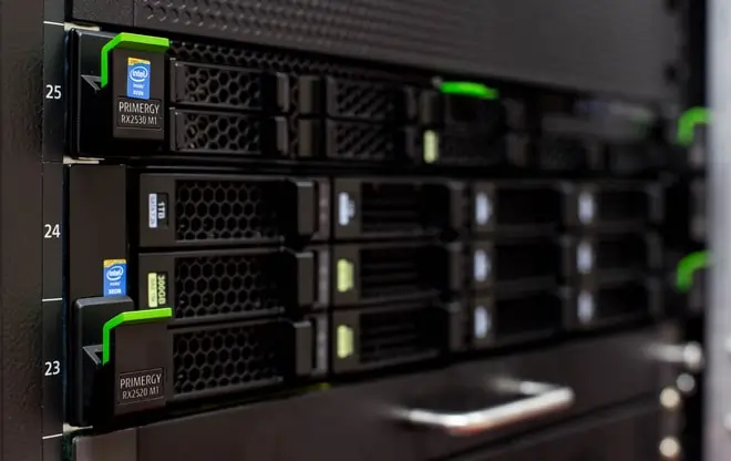 Photo of computer servers